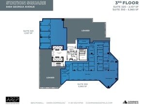 1100 Wayne Ave, Silver Spring, MD à louer Plan d’étage- Image 2 de 7
