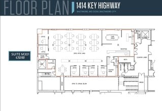 1414 Key Hwy, Baltimore, MD for lease Floor Plan- Image 1 of 1