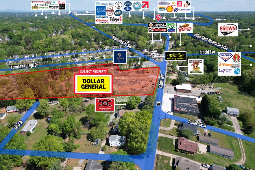 S Main St, Winston-Salem, NC for sale - Aerial - Image 3 of 5