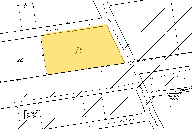 4100 Raleigh St, Charlotte, NC à vendre - Plan cadastral - Image 1 de 1