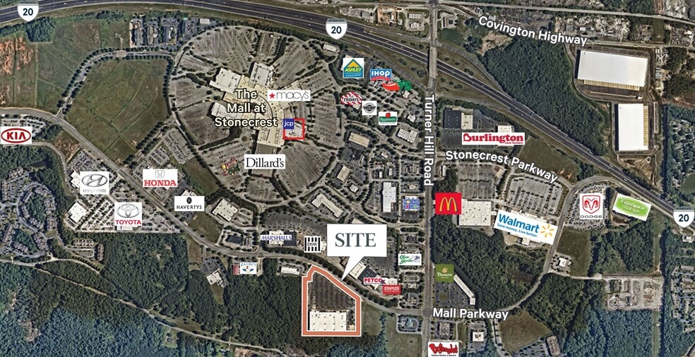 8109 Mall Pky, Lithonia, GA à vendre - Aérien - Image 2 de 4