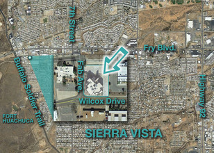 333 W Wilcox Dr, Sierra Vista, AZ - aerial  map view