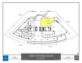 1500 Citywest Blvd, Houston, TX for lease Floor Plan- Image 1 of 1