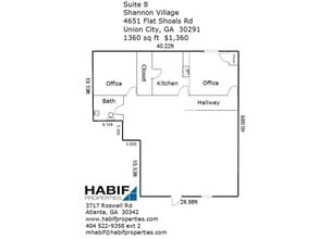 4650 Flat Shoals Rd, Union City, GA à louer Plan d’étage- Image 2 de 2