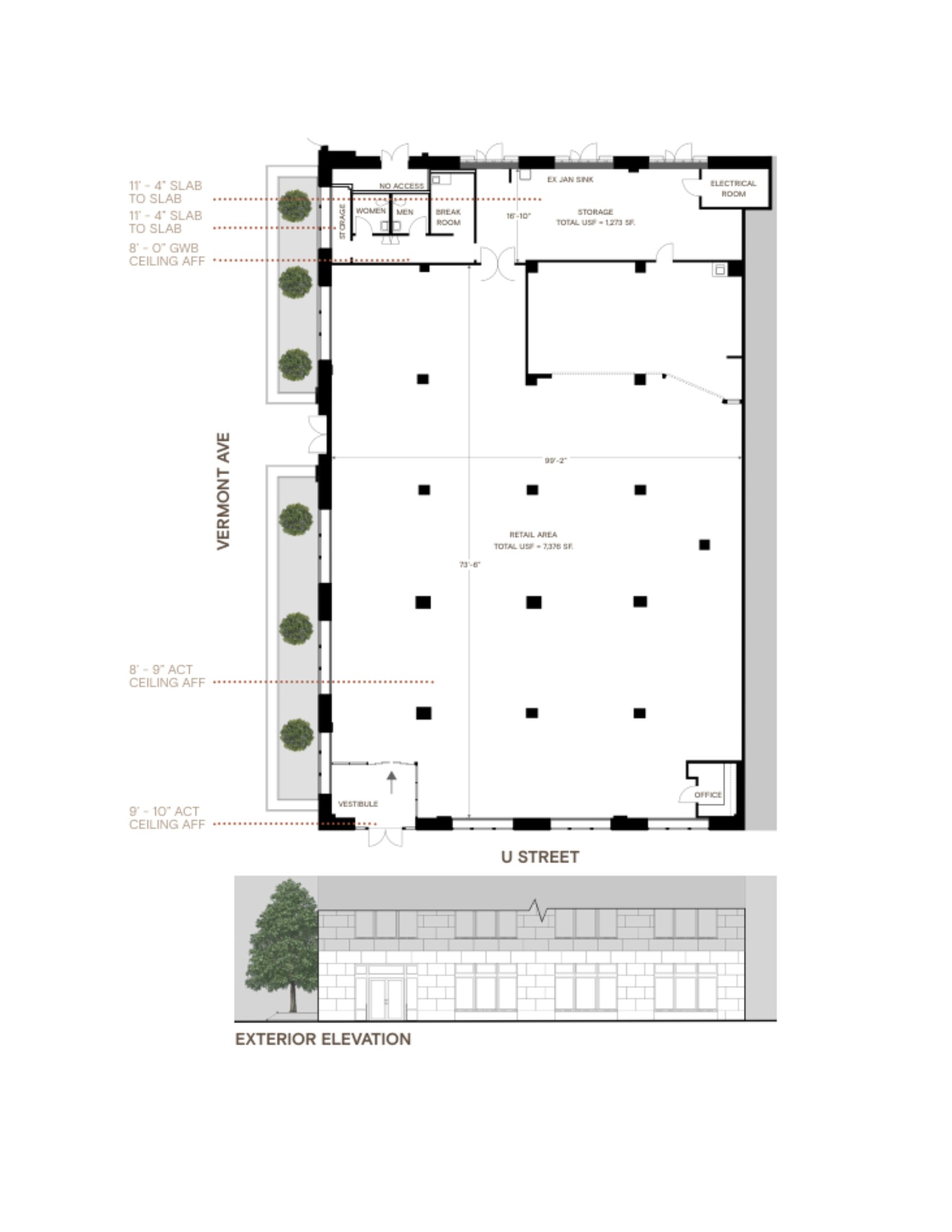 1000 U St NW, Washington, DC à louer Plan de site- Image 1 de 1