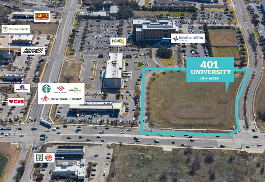401 University Boulevard, Round Rock, TX à vendre - Aérien - Image 2 de 3