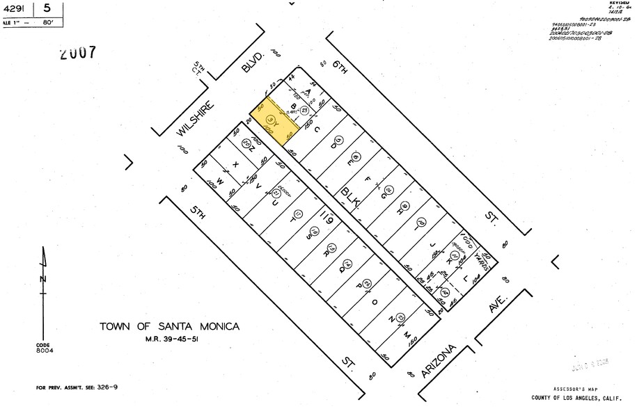 518-522 Wilshire Blvd, Santa Monica, CA à vendre - Plan cadastral - Image 1 de 1