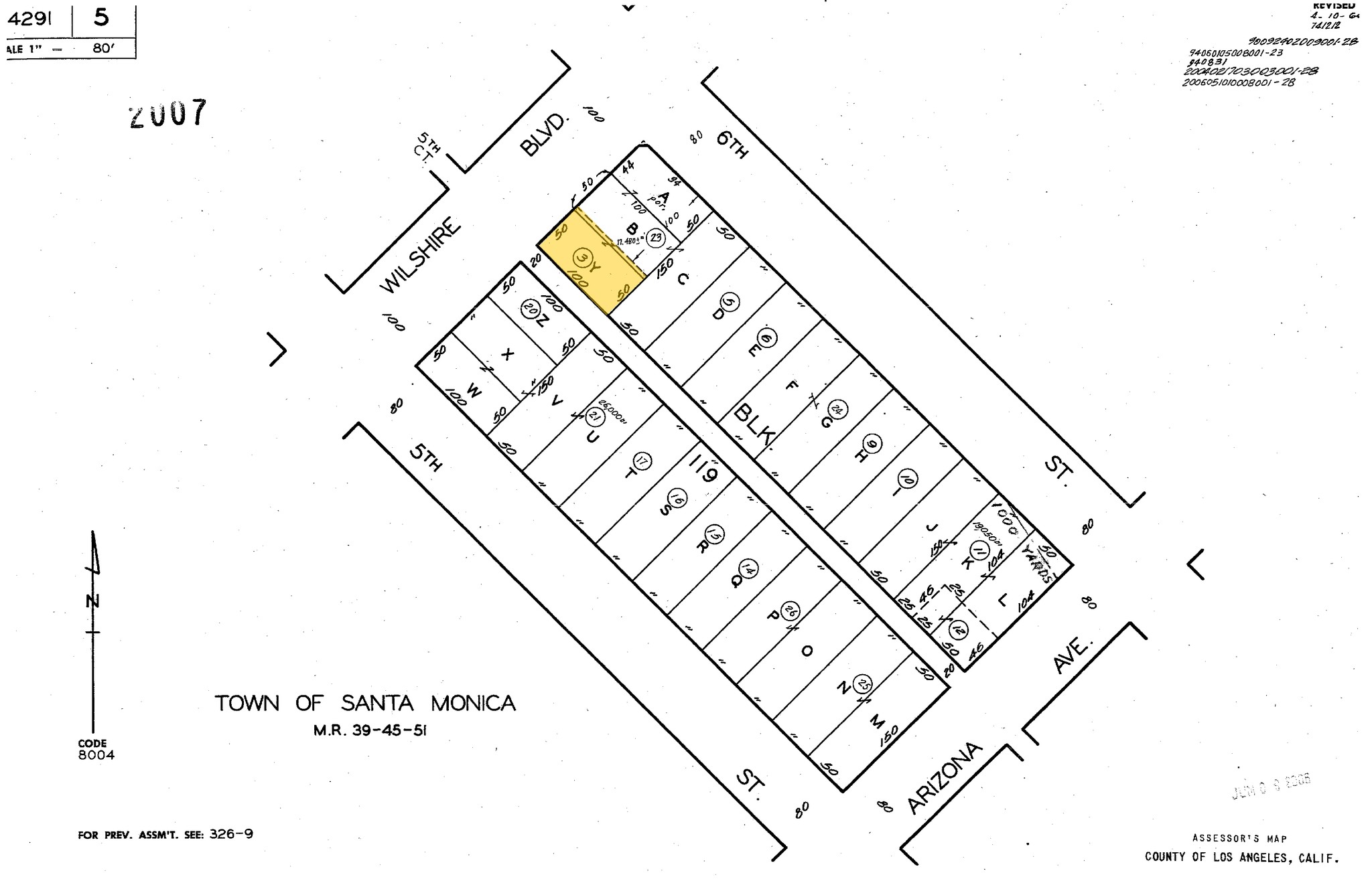 518-522 Wilshire Blvd, Santa Monica, CA à vendre Plan cadastral- Image 1 de 1