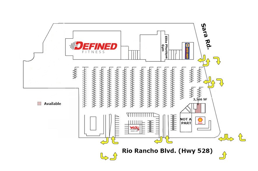 1600-1690 Rio Rancho Blvd SE, Rio Rancho, NM à louer - Plan de site - Image 2 de 7