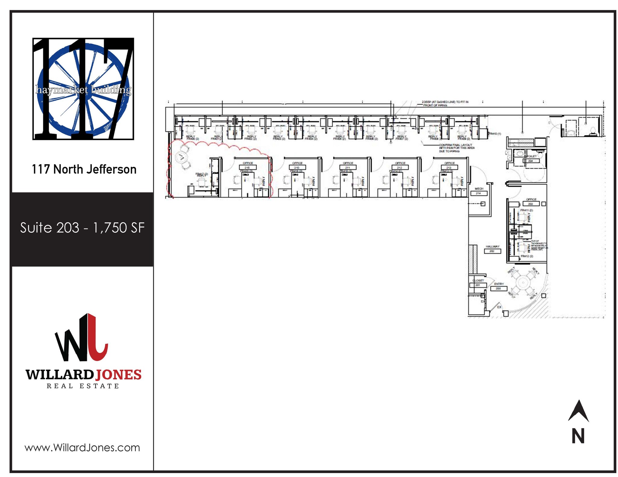 117-121 N Jefferson St, Chicago, IL for lease Floor Plan- Image 1 of 1