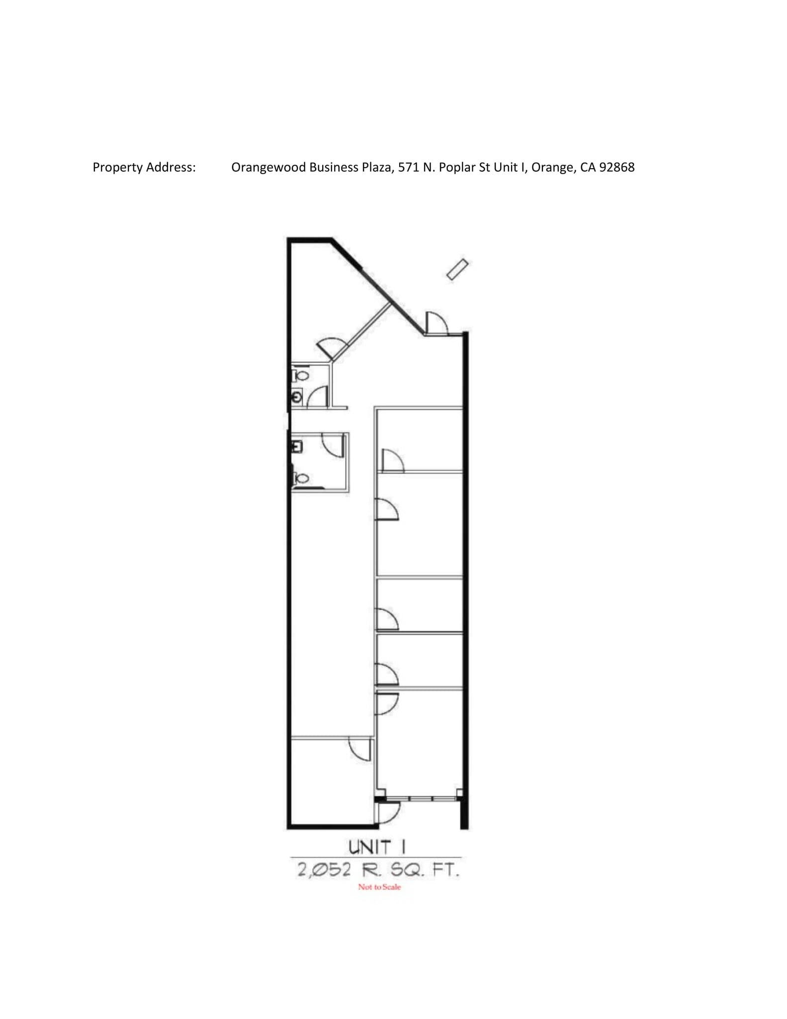 1745 W Orangewood Ave, Orange, CA for lease Site Plan- Image 1 of 1