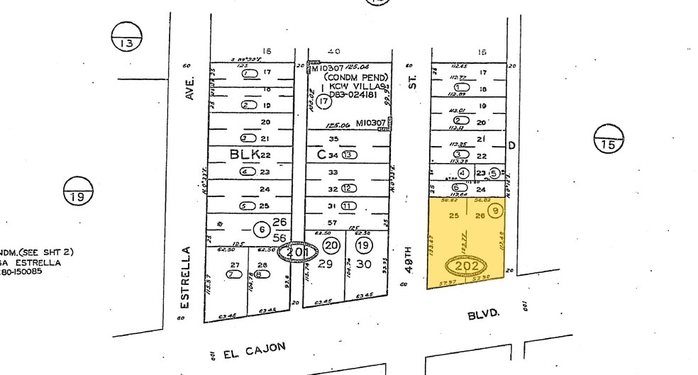 4904 El Cajon Blvd, San Diego, CA for sale - Plat Map - Image 2 of 2