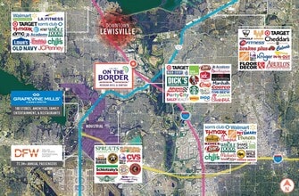 1890 S Stemmons Fwy, Lewisville, TX - AÉRIEN Vue de la carte - Image1