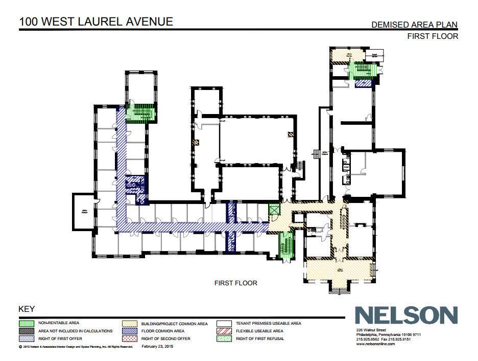 100 W Laurel Ave, Cheltenham, PA à louer Plan d’étage- Image 1 de 1