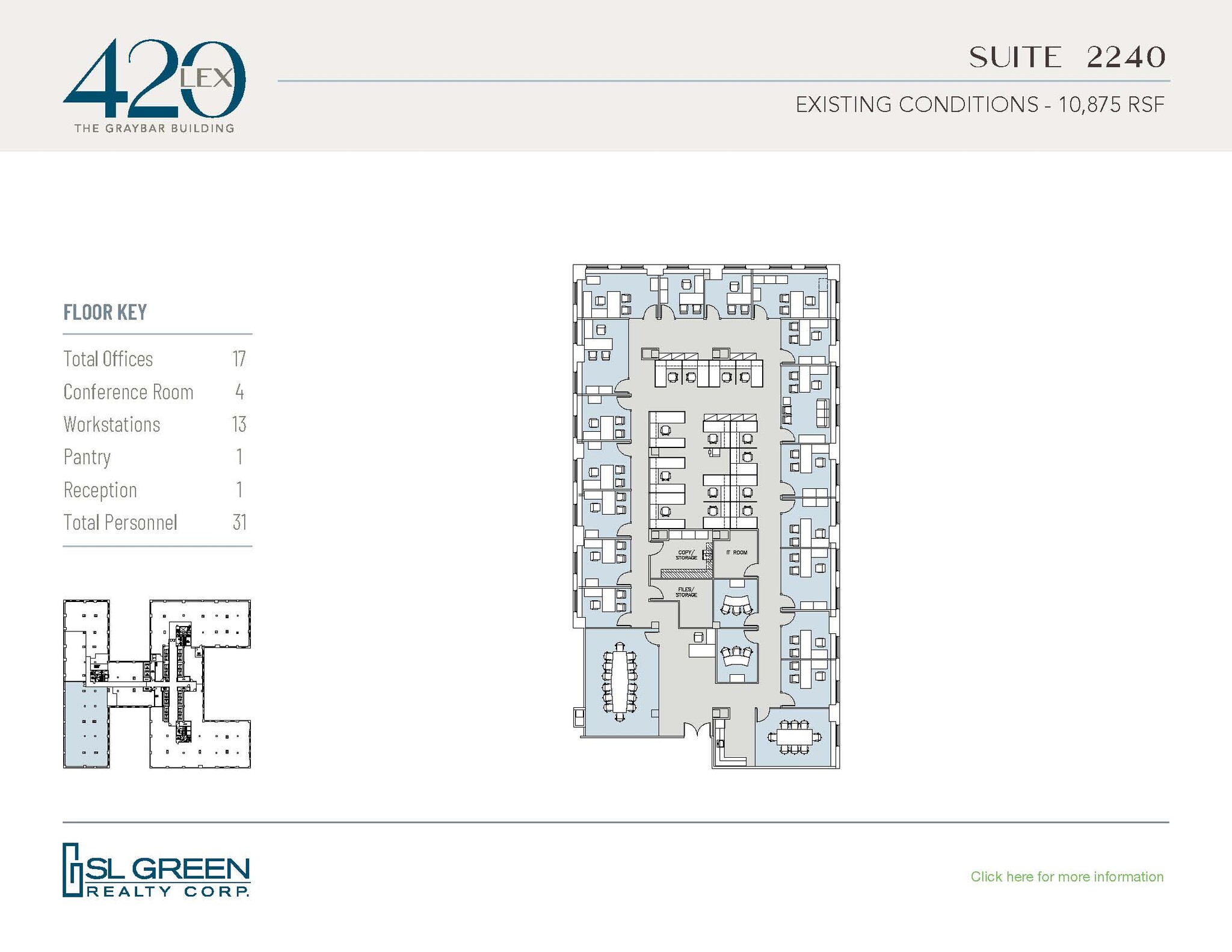 420 Lexington Ave, New York, NY à louer Plan d’étage- Image 1 de 1