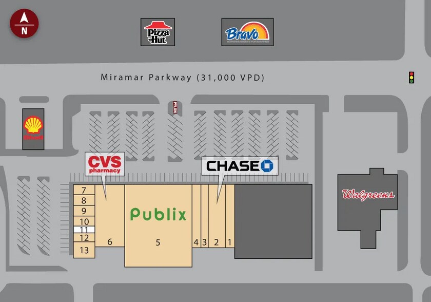 6890 Miramar Pky, Miramar, FL for lease - Building Photo - Image 2 of 5