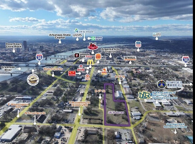 E 5th St and N Smothers st, North Little Rock, AR for sale Primary Photo- Image 1 of 3