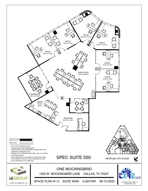 1420 W Mockingbird Ln, Dallas, TX for lease Floor Plan- Image 1 of 6