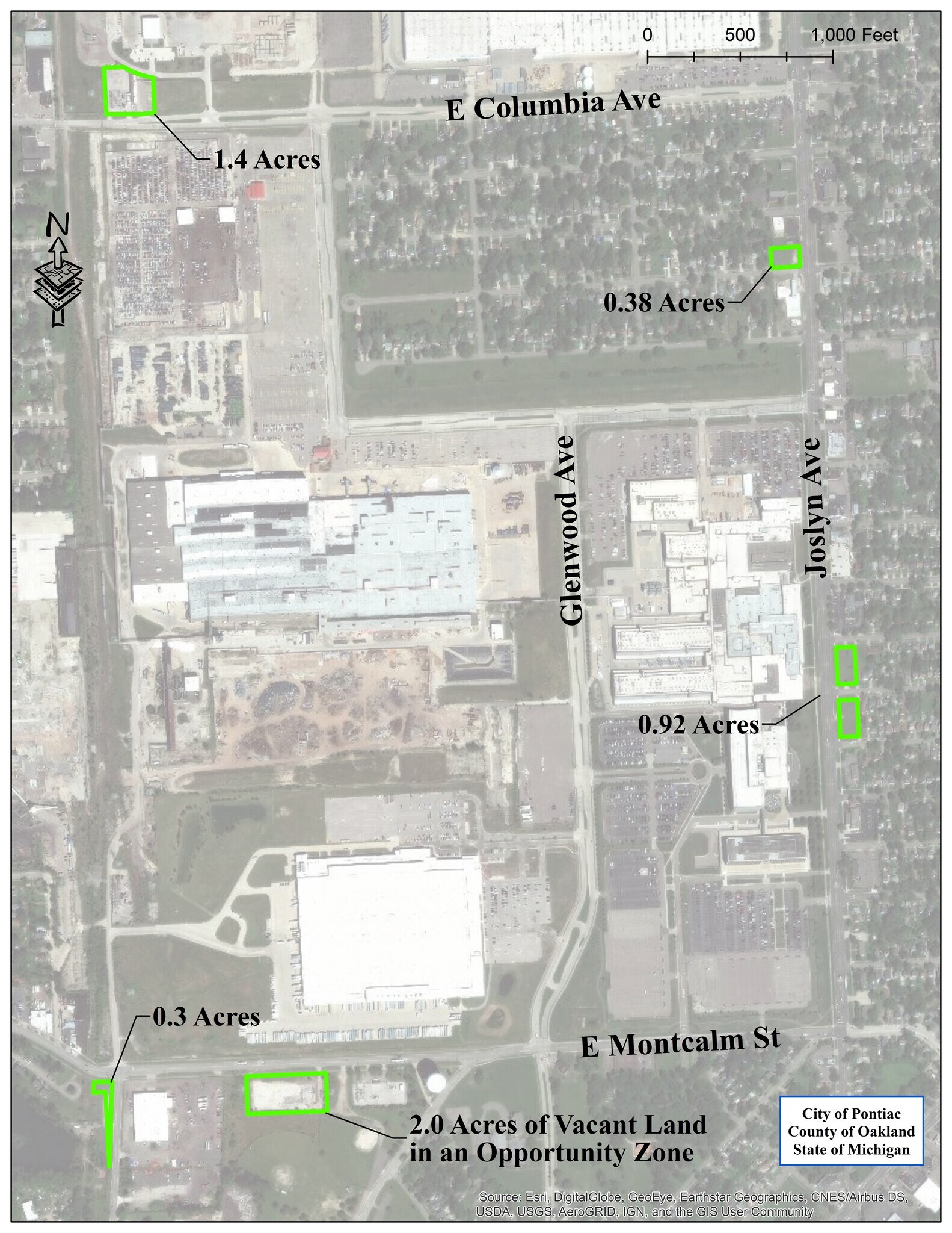 E Montcalm St & N Saginaw St, Pontiac, MI for sale Primary Photo- Image 1 of 2