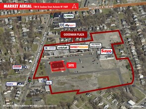 804-846 N Goodman St, Rochester, NY - Aerial  map view