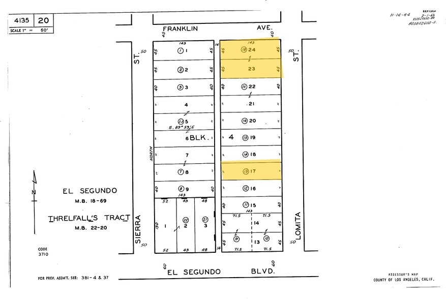 117 Lomita St, El Segundo, CA à vendre - Plan cadastral - Image 1 de 1