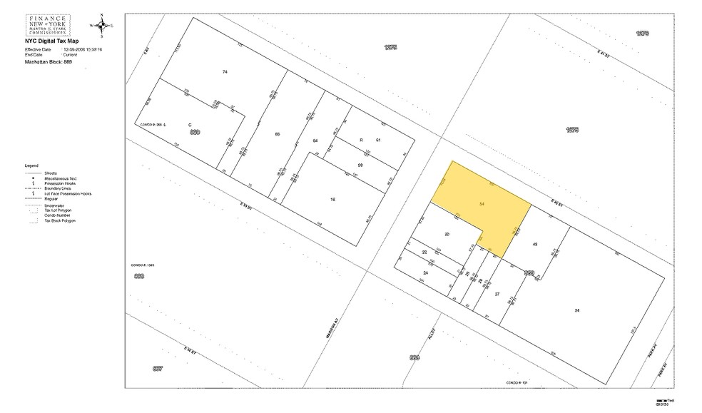 275 Madison Ave, New York, NY à louer - Plan cadastral - Image 2 de 11