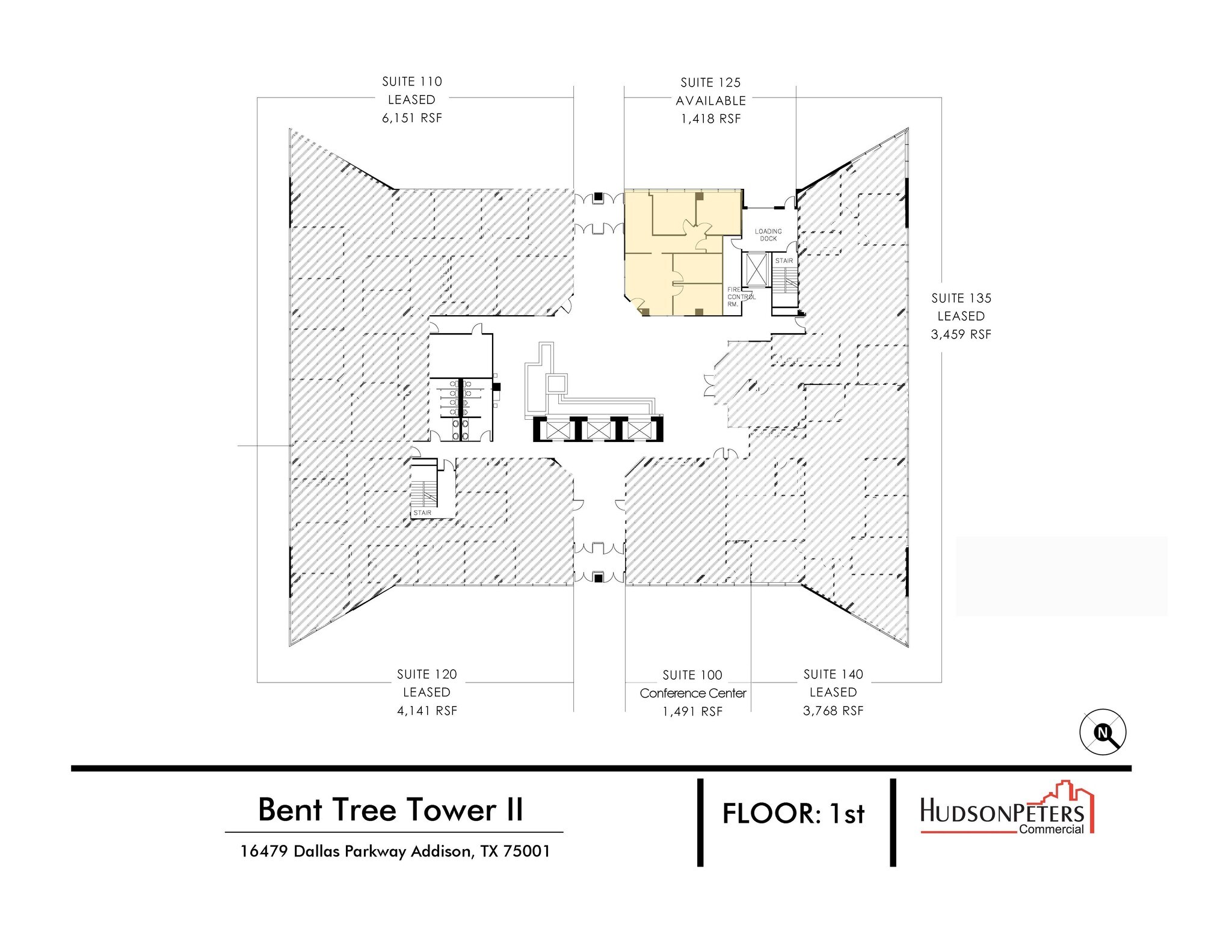 16479 Dallas Pky, Addison, TX à louer Plan d’étage- Image 1 de 1