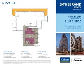 500-550 N Brand Blvd, Glendale, CA for lease Floor Plan- Image 1 of 1
