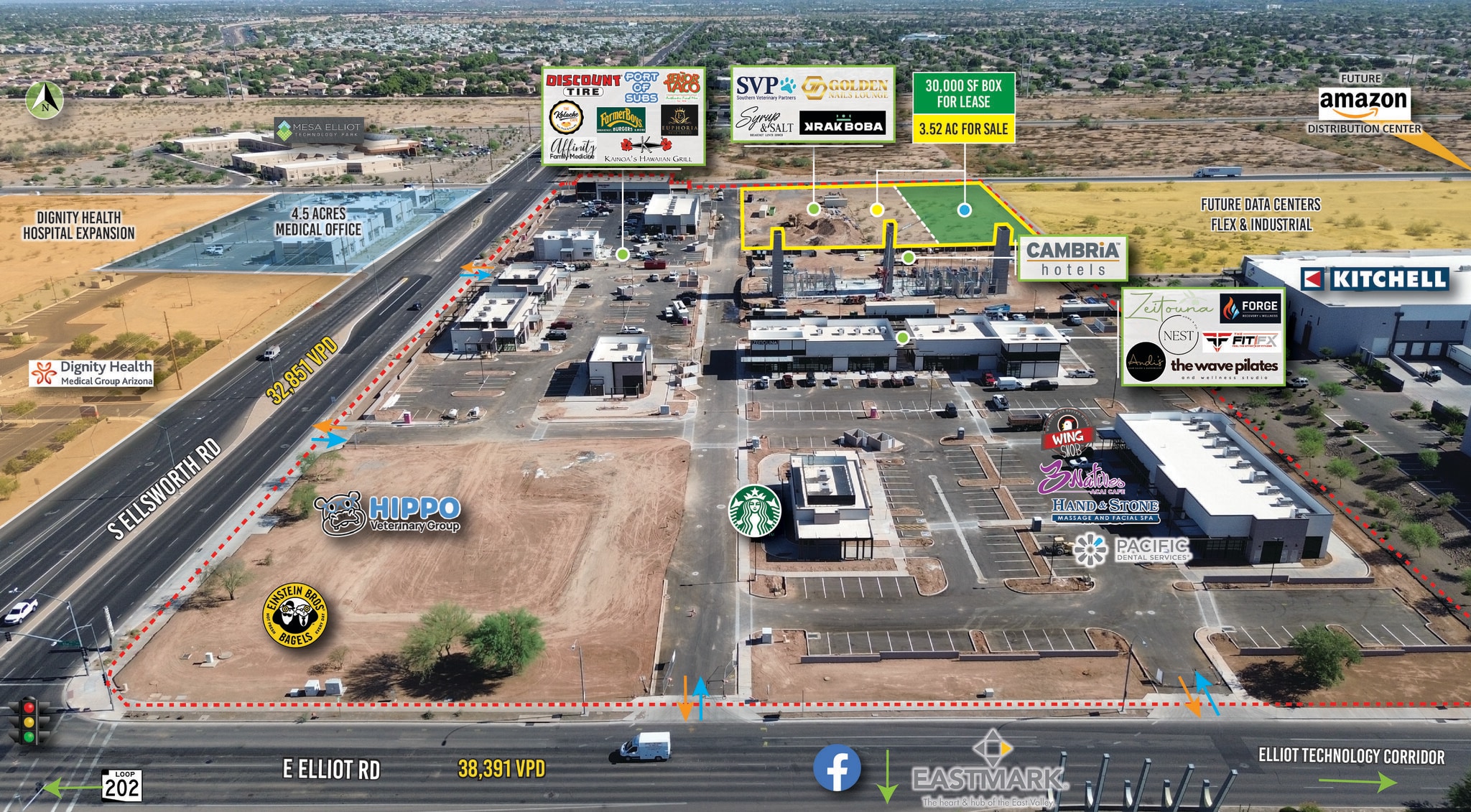 NEC Elliot Rd & Ellsworth Rd, Mesa, AZ for sale Primary Photo- Image 1 of 3