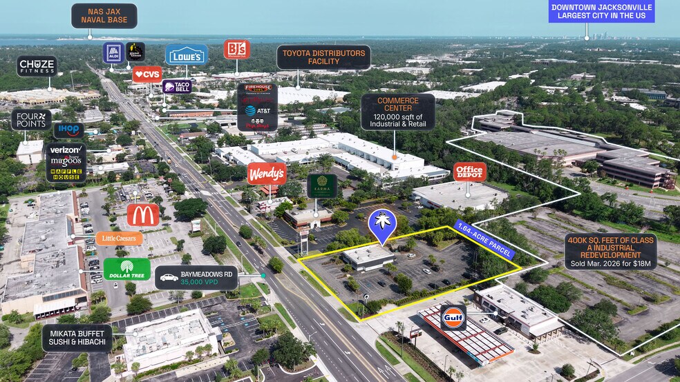 8669 Baymeadows Rd, Jacksonville, FL à vendre - Photo du bâtiment - Image 2 de 6