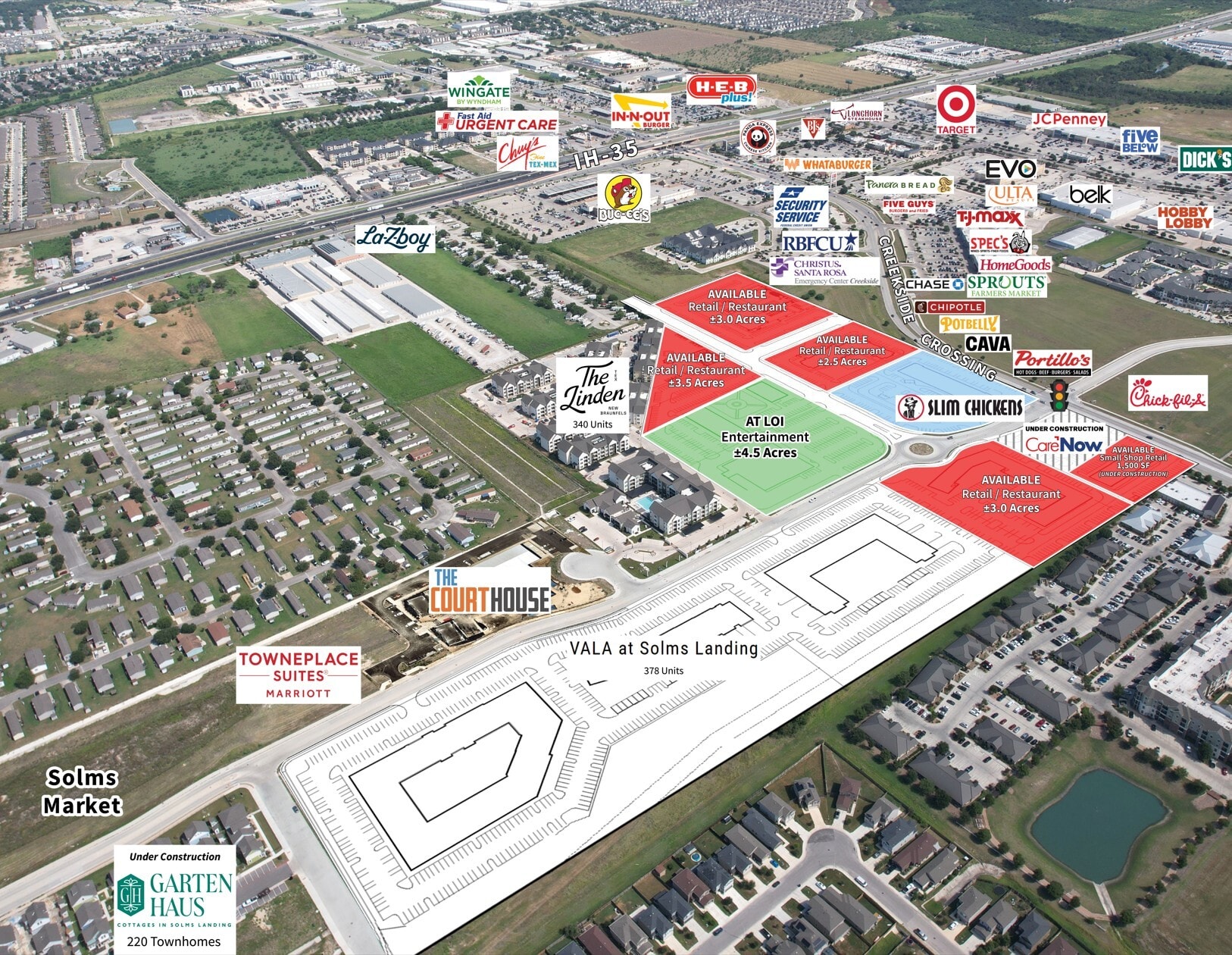 Solms Landing Retail Pad Sites, New Braunfels, TX for lease Primary Photo- Image 1 of 19
