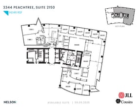 3344 Peachtree Rd NE, Atlanta, GA à louer Plan d’étage- Image 1 de 1