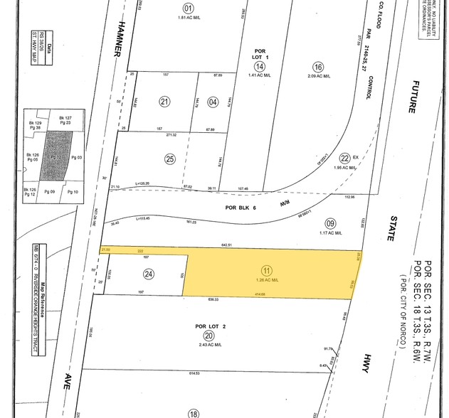 2259 Hamner Ave, Norco, CA for lease - Plat Map - Image 2 of 2