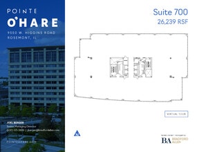 9550 W Higgins Rd, Rosemont, IL for lease Floor Plan- Image 1 of 1