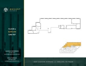 6301 Gaston Ave, Dallas, TX à louer Plan de site- Image 1 de 1