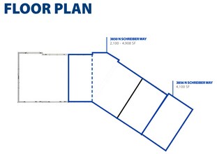 3846-3856 N Schreiber Way, Coeur d'Alene, ID à louer Plan d’étage- Image 1 de 1