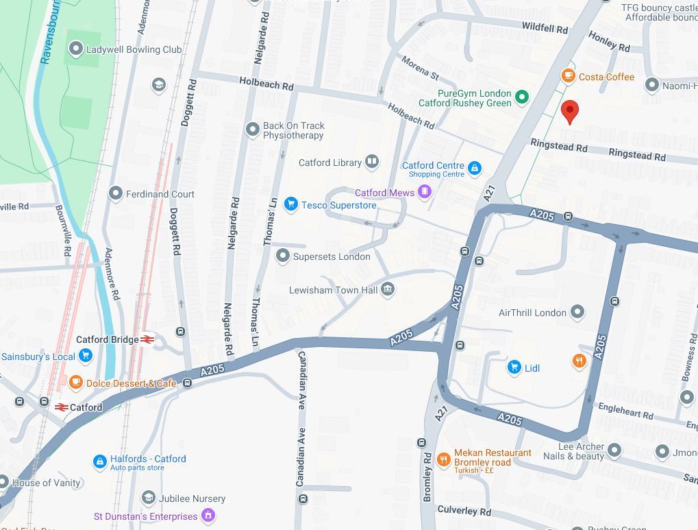 109 Rushey Green, London for lease Map- Image 1 of 7