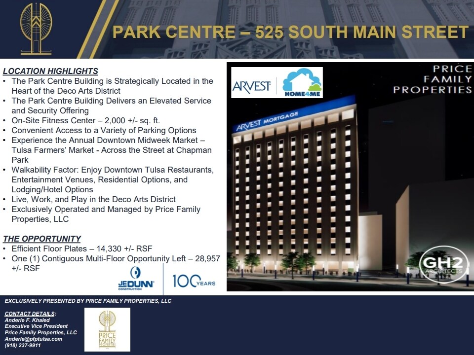 525 S Main St, Tulsa, OK à louer Photo du bâtiment- Image 1 de 7