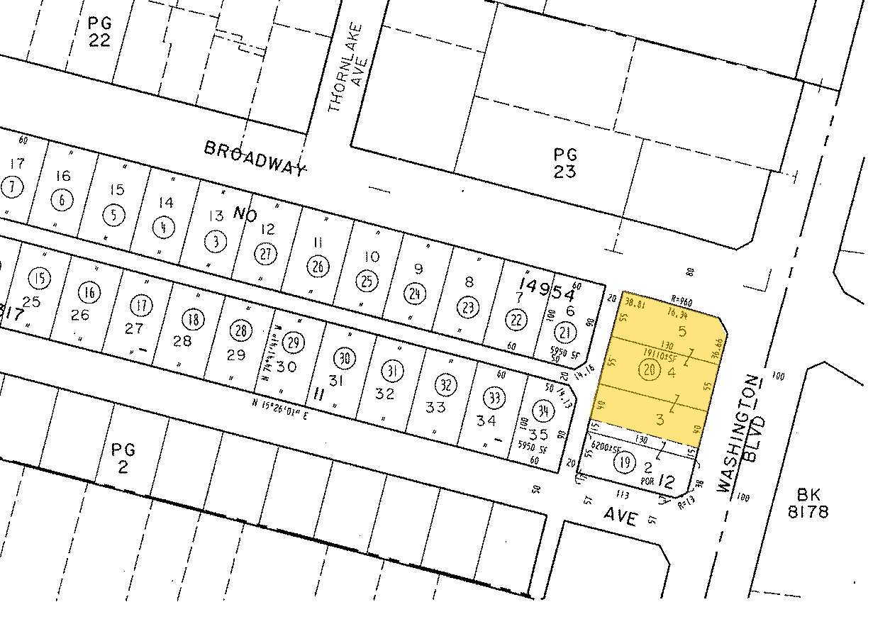 11347 Washington Blvd, Whittier, CA à vendre Plan cadastral- Image 1 de 1