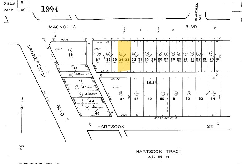 11128 Magnolia Blvd, North Hollywood, CA à louer - Plan cadastral - Image 2 de 10