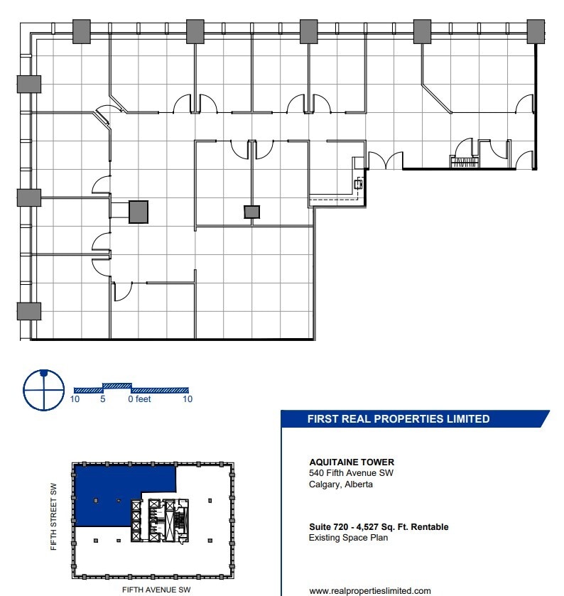 540 5th Ave SW, Calgary, AB for lease Floor Plan- Image 1 of 1