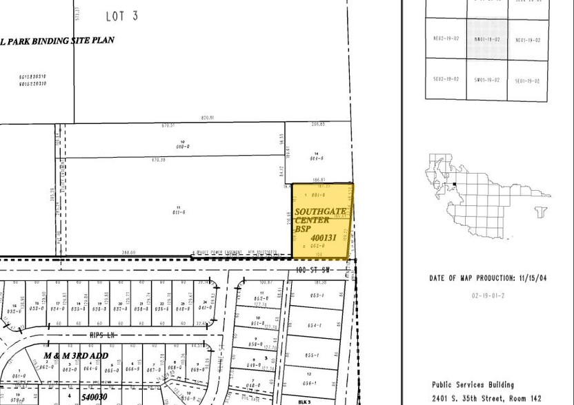 100th St, Lakewood, WA à louer - Plan cadastral - Image 2 de 2