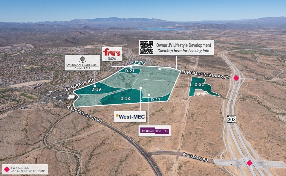 NEC El Mirage Rd & Vistancia Blvd, Peoria, AZ à vendre - Photo du bâtiment - Image 3 de 4
