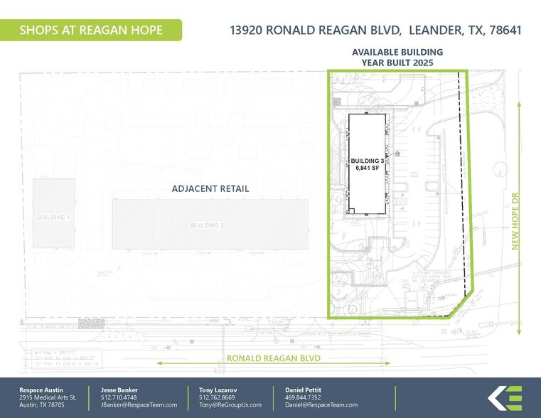 13920 Ronald W Reagan Blvd, Leander, TX for lease - Site Plan - Image 2 of 6