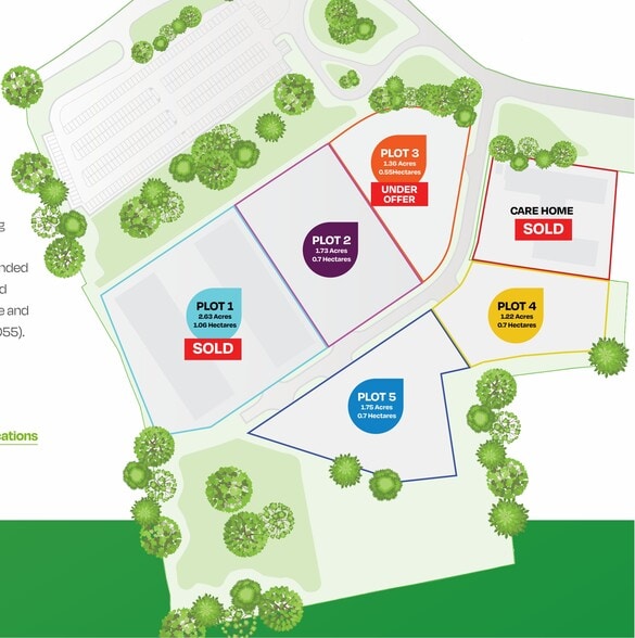 Comeytrowe Business Park, Taunton for sale - Site Plan - Image 3 of 3