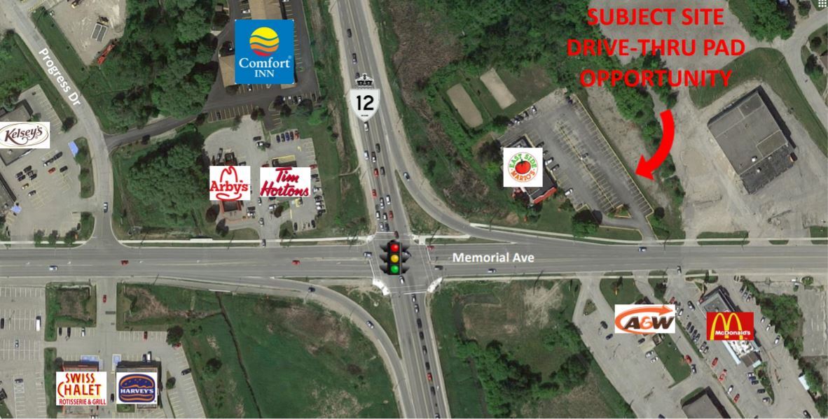 315 Memorial Ave, Orillia, ON à louer Aérien- Image 1 de 2