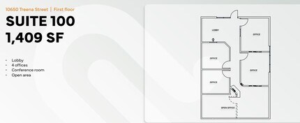 10680 Treena St, San Diego, CA for lease Floor Plan- Image 1 of 4