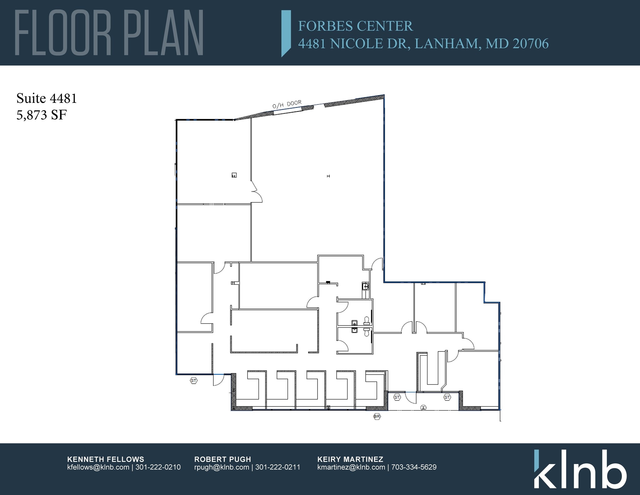 4451-4485 Nicole Dr, Lanham, MD for lease Floor Plan- Image 1 of 1