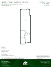 22607 La Palma Ave, Yorba Linda, CA à louer Plan d’étage- Image 1 de 1