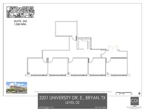 3201 University Dr E, Bryan, TX à louer Plan d’étage- Image 2 de 12